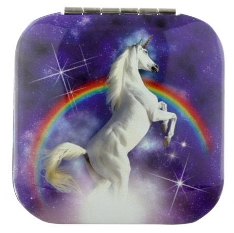 Majestic Unicorn compact mirror