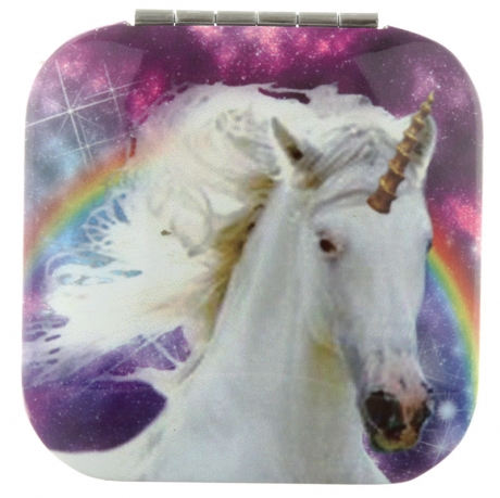 Majestic Unicorn compact mirror