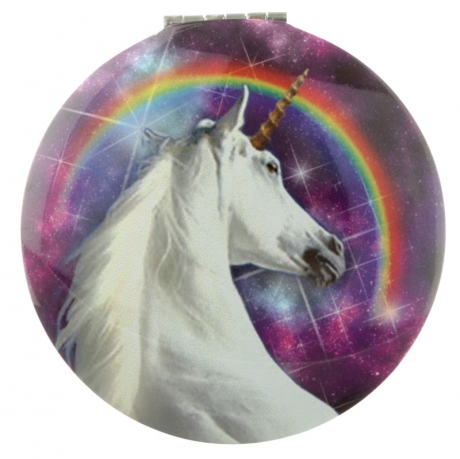 Majestic Unicorn compact mirror